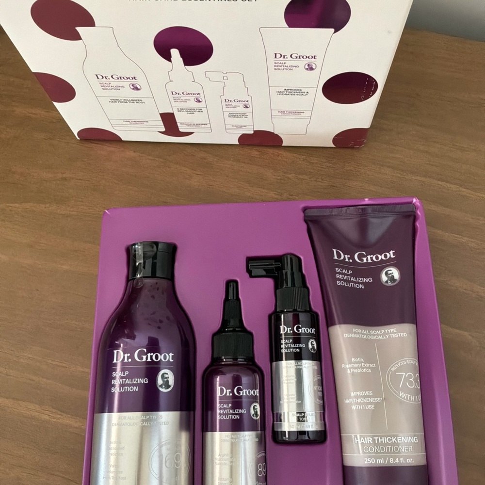 NIB Dr. Groot Scalp Revitalizing Solution Set $176 MSRP + bonus thickening serum